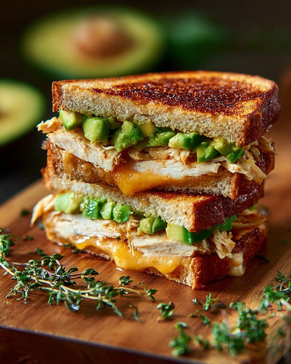 Chicken Avocado Melt Sandwich