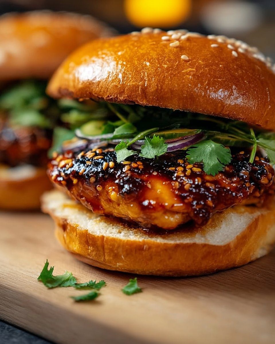 Gochujang Chicken Burgers