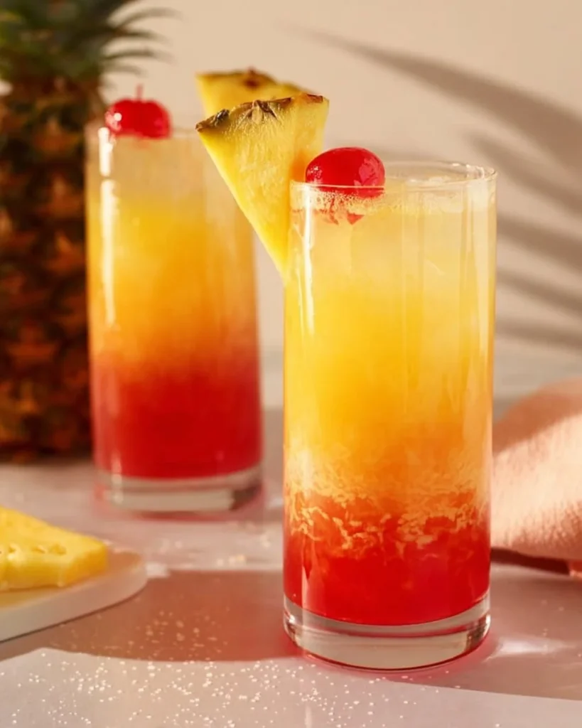 Refreshing Bahama Mama smoothie recipe with tropical flavors