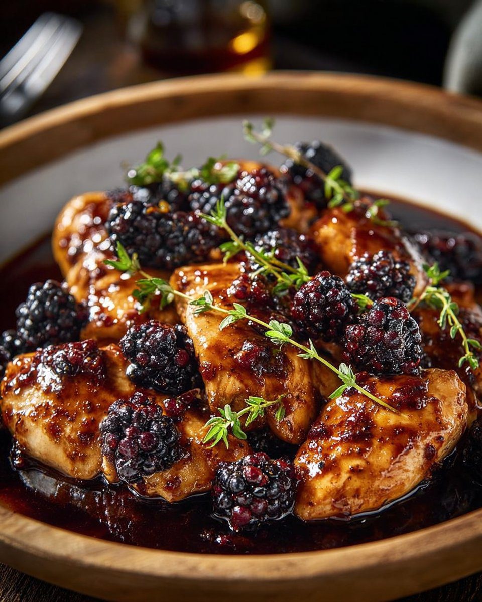 Bourbon Blackberry Chicken