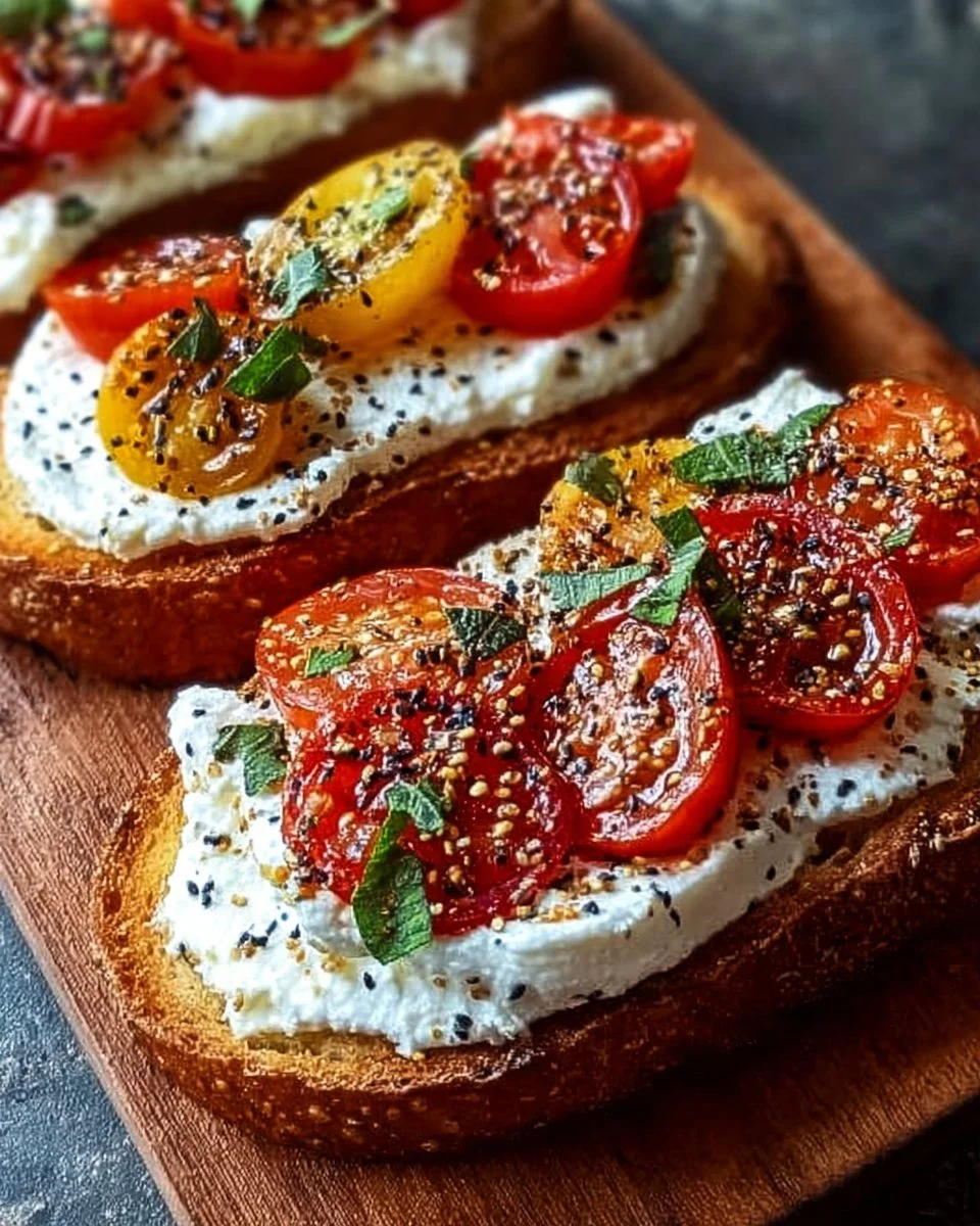 5-Ingredient Ricotta and Tomato Sourdough Toast