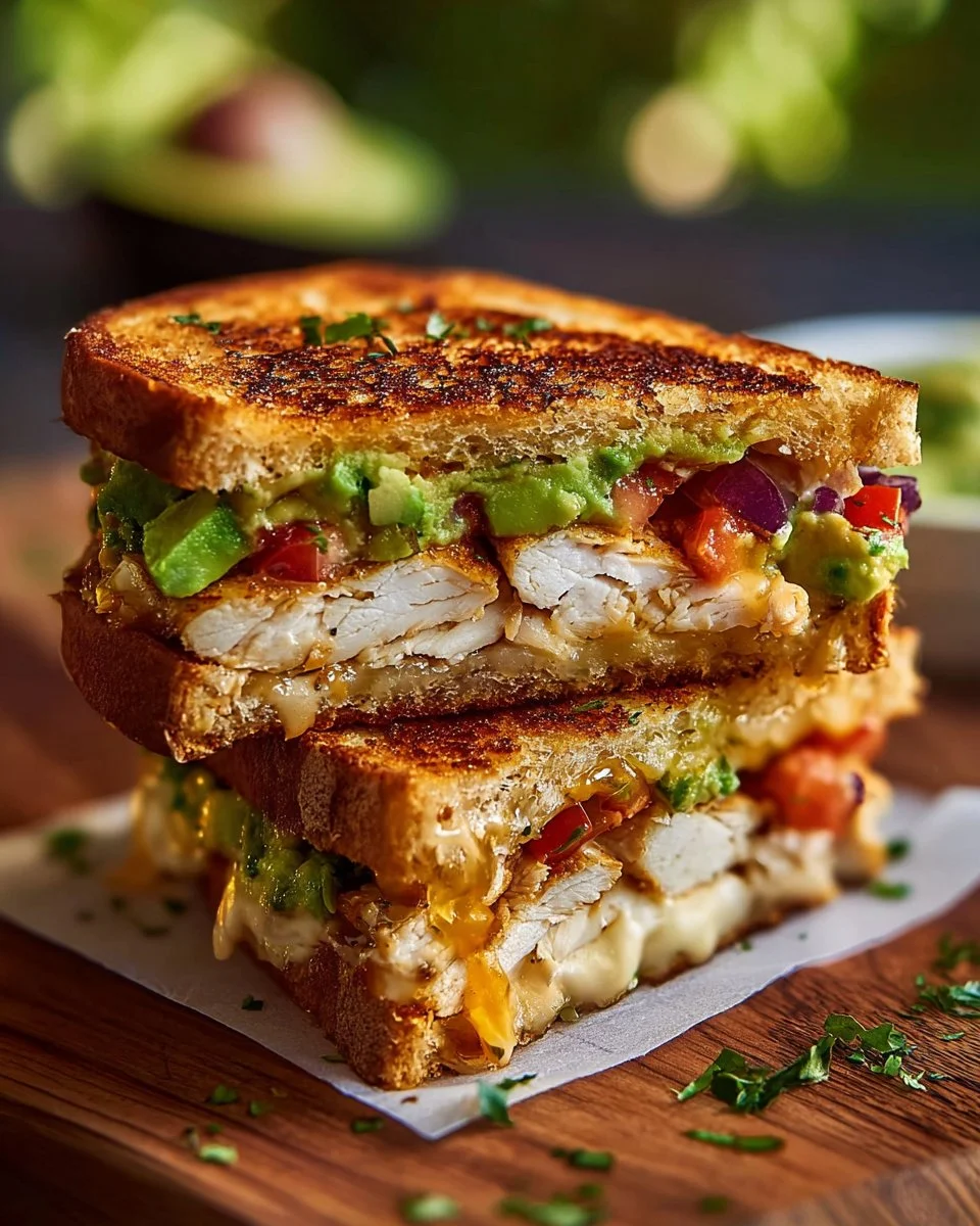 Chicken Avocado Melt Sandwich