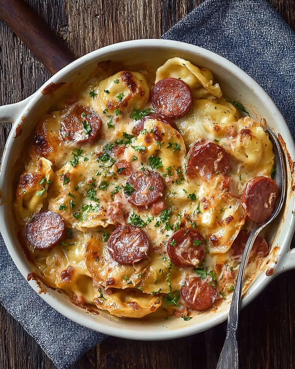 Classic Crockpot Pierogi Casserole with Kielbasa - loudasrecipes