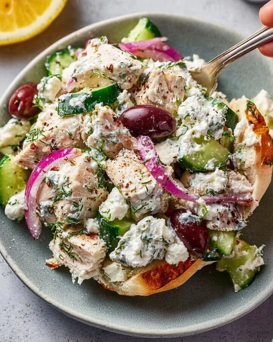 Greek Tzatziki Chicken Salad