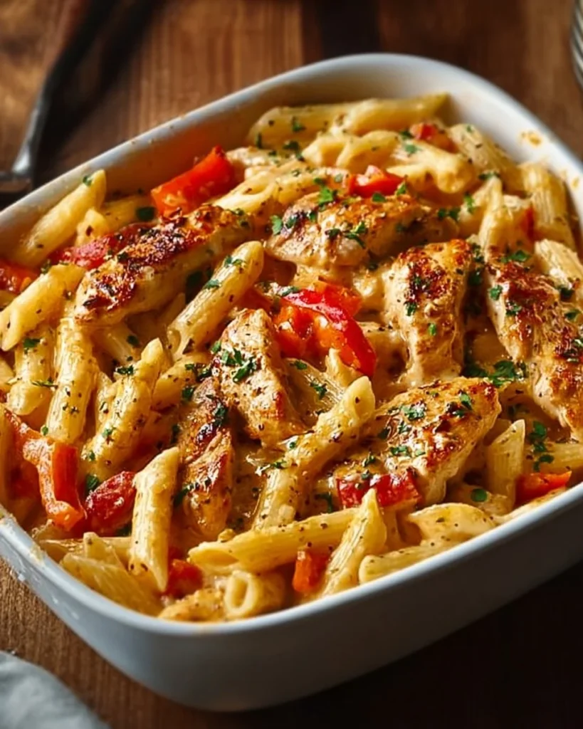 Honey Pepper Chicken Panini Pasta dish showcasing sweet and spicy flavors.