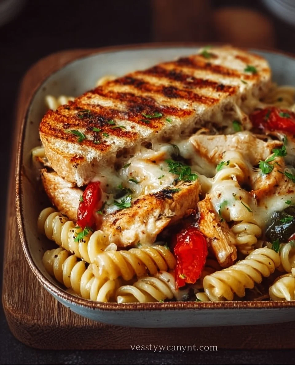 Honey Pepper Chicken Panini Pasta
