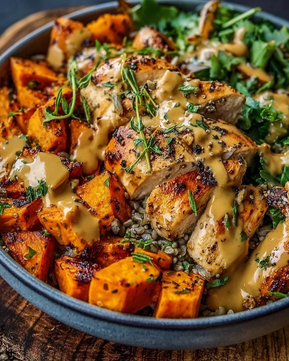 Maple Dijon Chicken & Sweet Potato Bowls That Comfort Your Soul