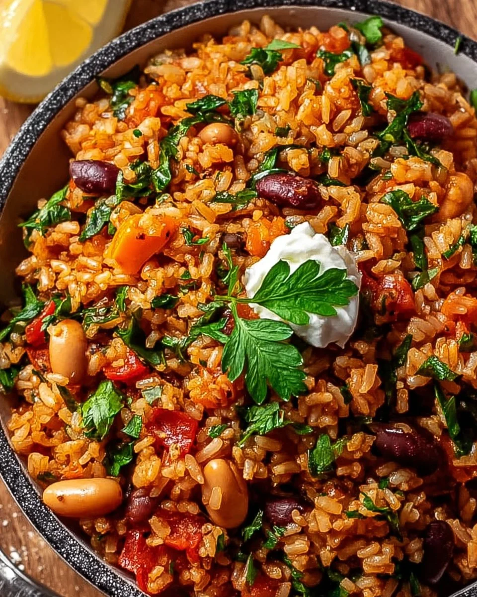 Mediterranean Rice and Beans