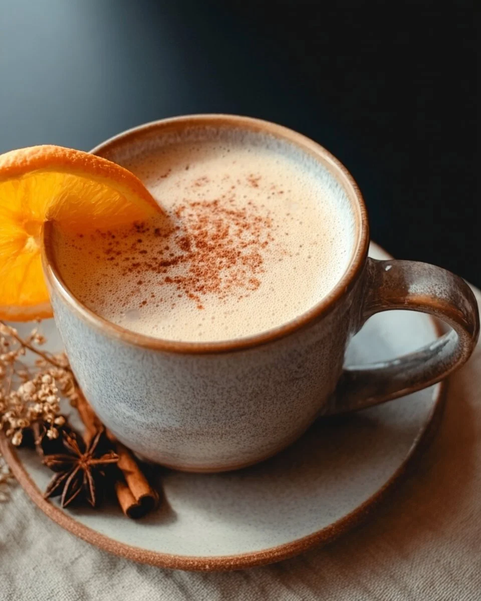 Orange Cinnamon Milk Tea