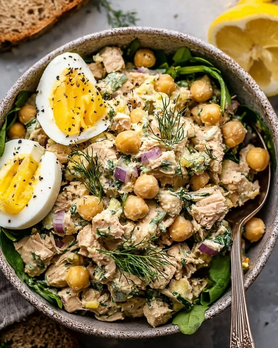 Simple Tuna Chickpea Salad