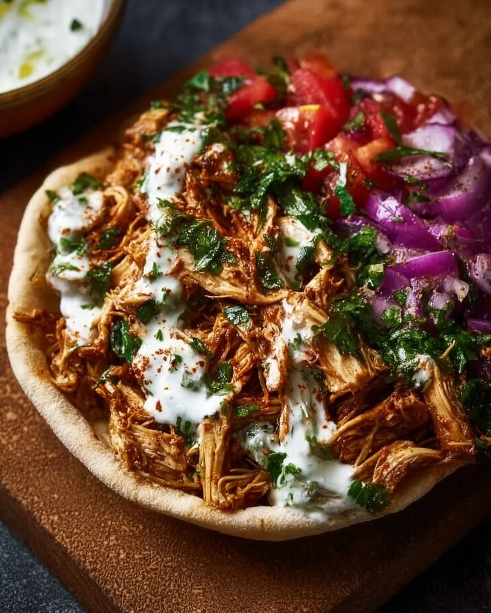 Slow Cooker Chicken Shawarma