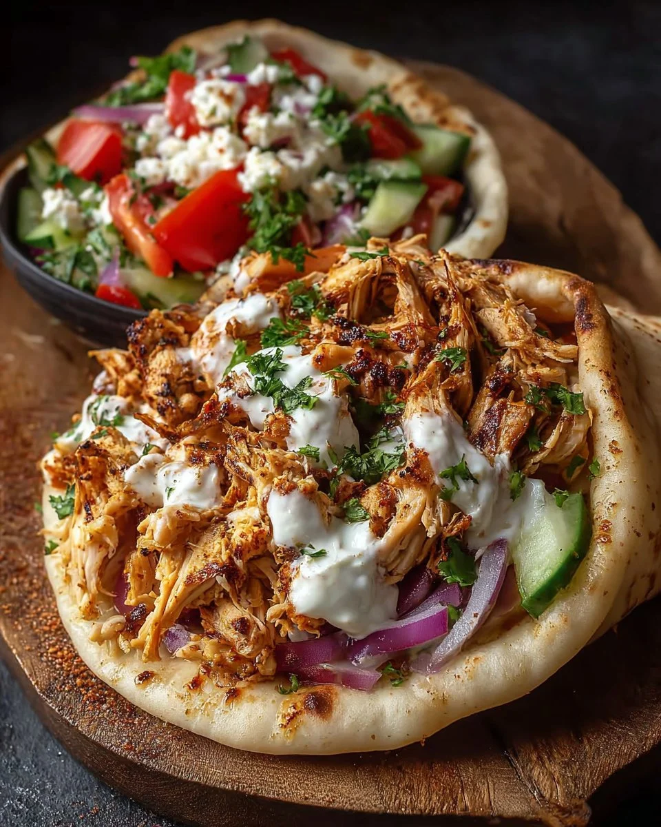Slow Cooker Chicken Shawarma