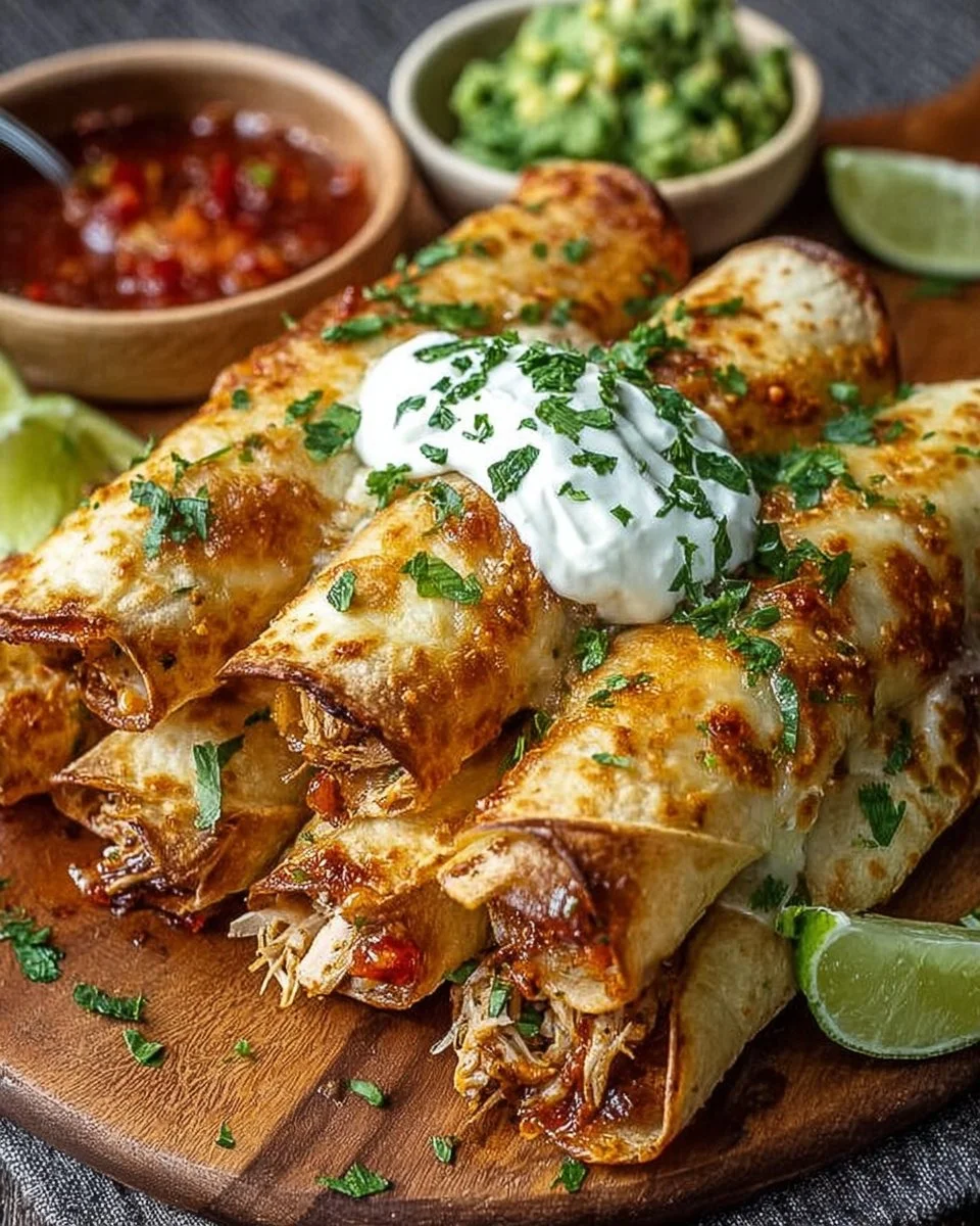 Spicy Hatch Chili Chicken Taquito Rolls