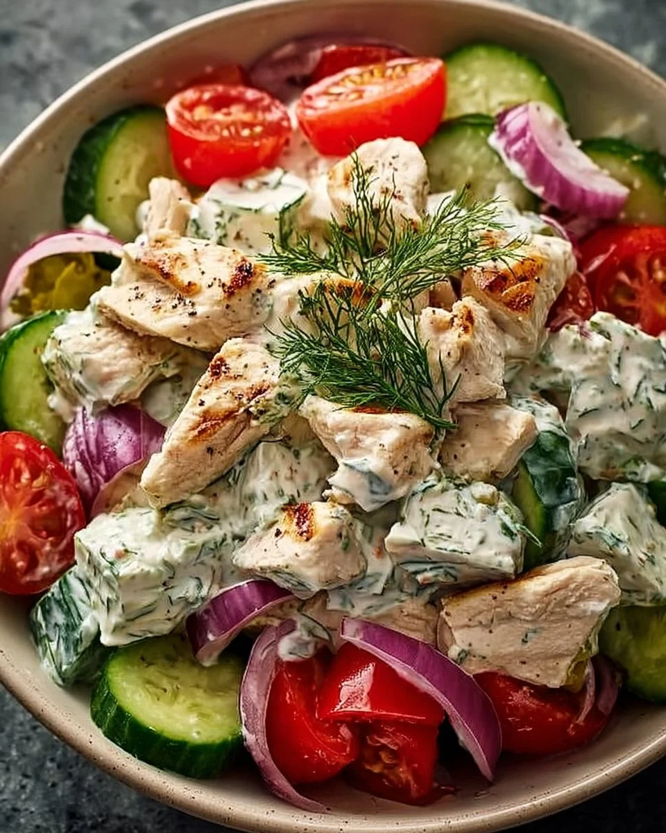 Tzatziki Chicken Salad