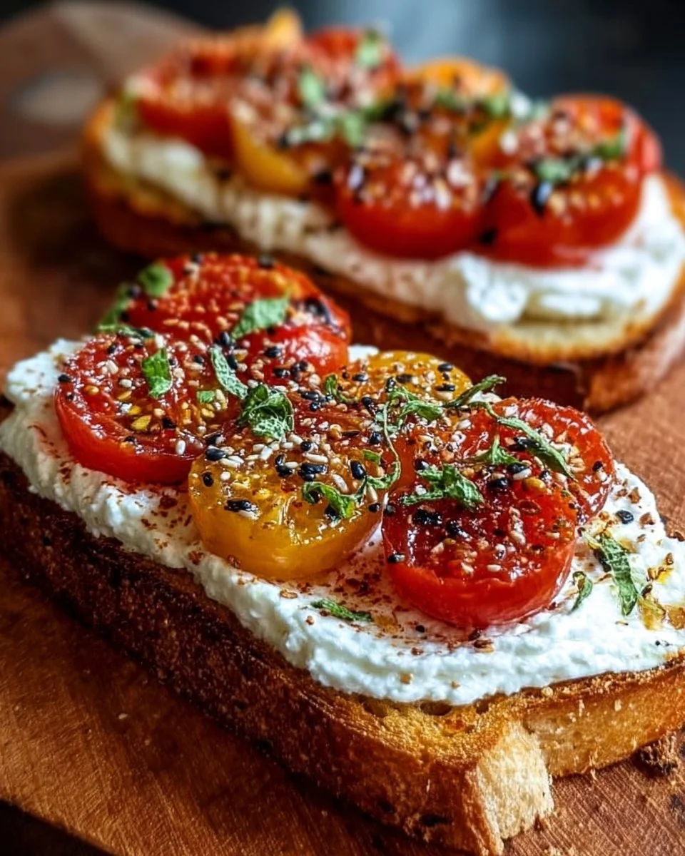 5-Ingredient Ricotta and Tomato Sourdough Toast