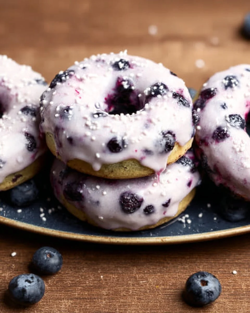 Blueberry Cake Donuts