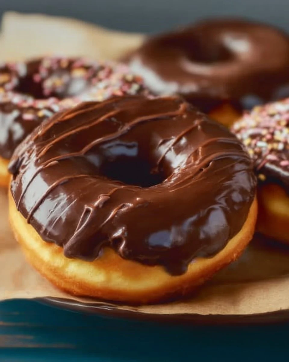 Cake Donuts with Chocolate Glaze