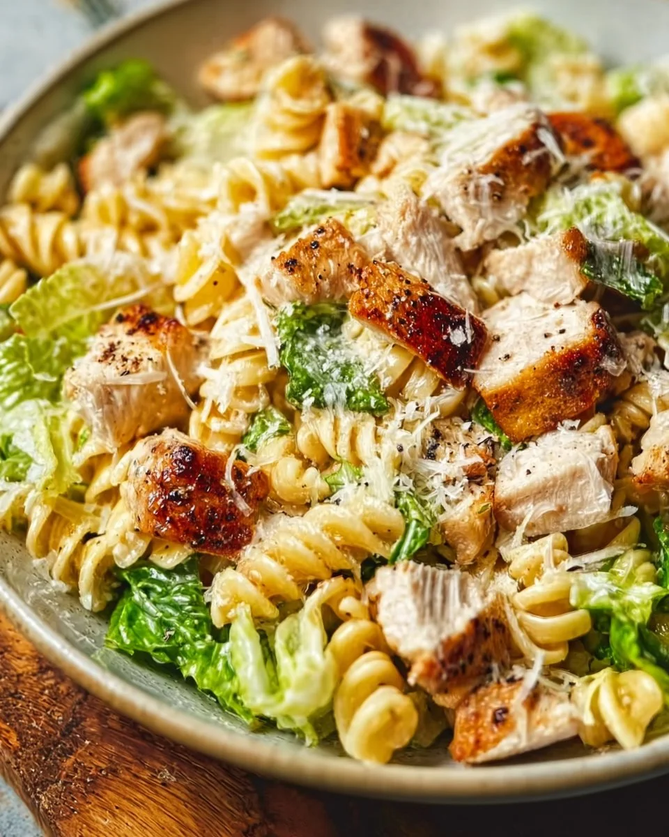 Chicken Caesar Pasta Salad: Quick, Fresh, and Flavor-Packed!