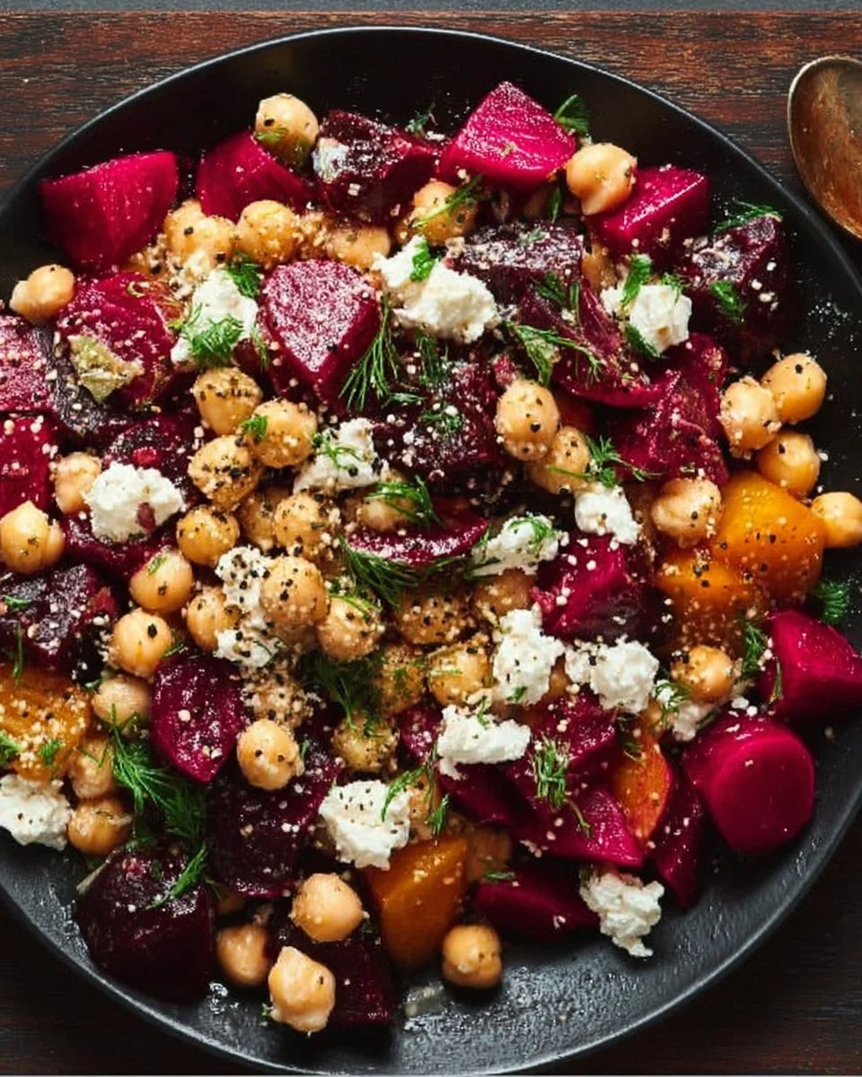 Chickpea, Beet, and Feta Salad