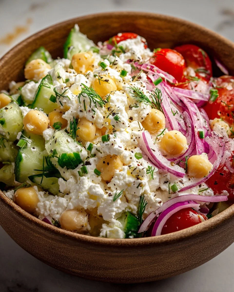 Cottage Cheese and Chickpea Salad: A Refreshing and Protein-Packed Delight