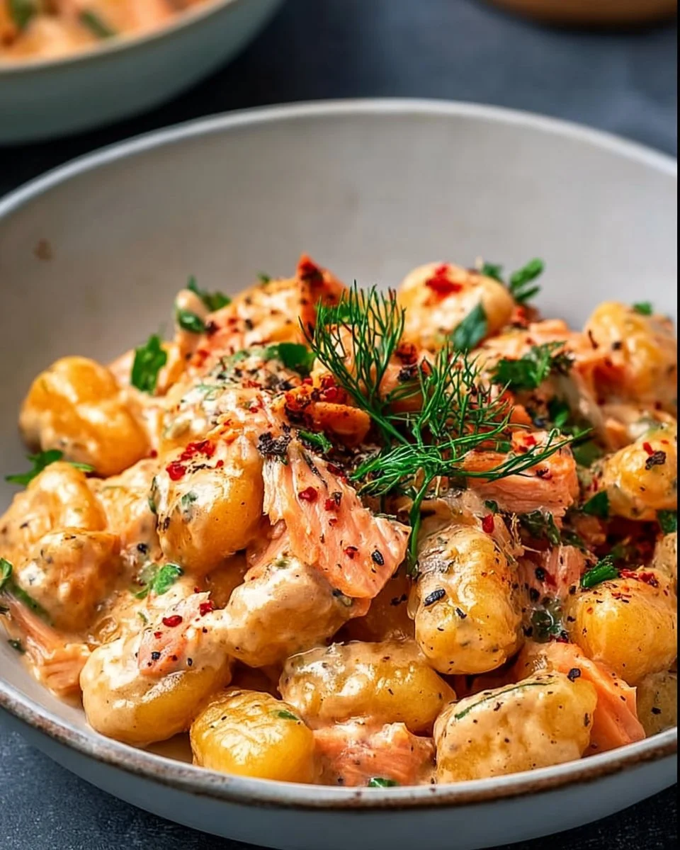 Delicious Smoked Salmon Gnocchi