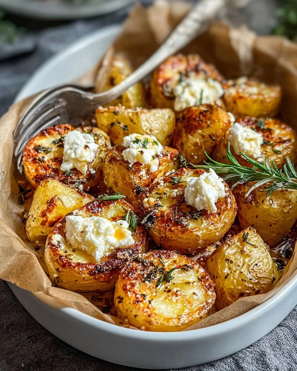 Healthy Baked Feta Potatoes: Easy Potatoes
