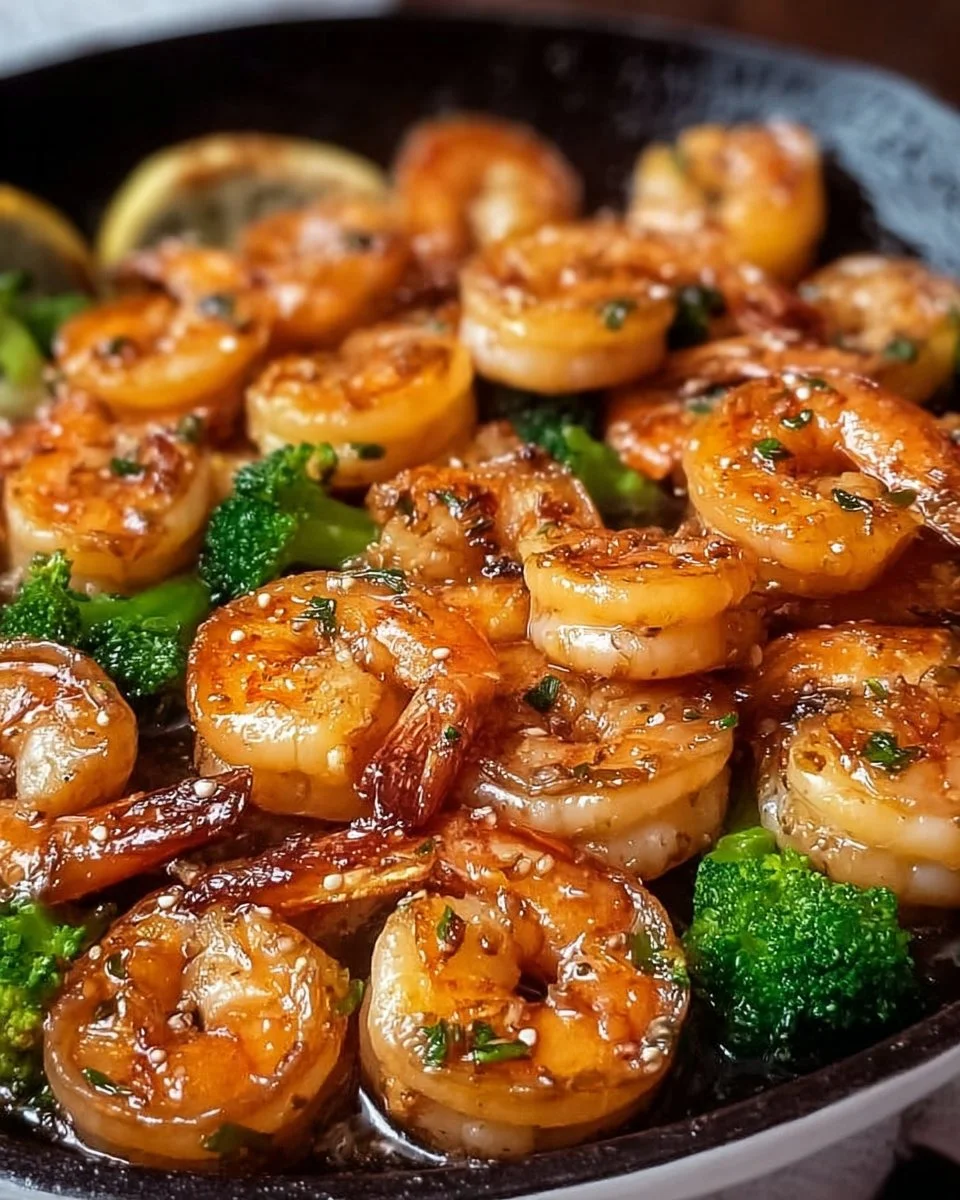 High-Protein Honey Garlic Shrimp
