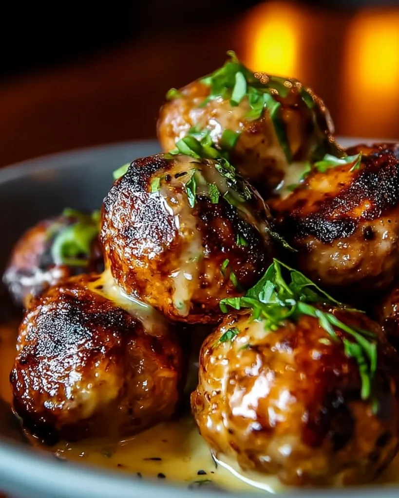Korean BBQ meatballs with spicy mayo dip served on a platter
