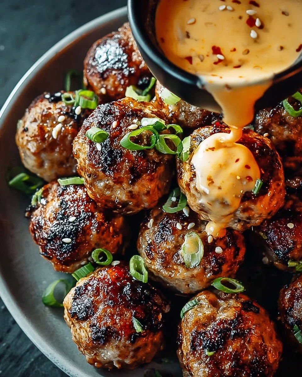 Korean BBQ Meatballs with Spicy Mayo Dip: An Incredible 7-Step Recipe