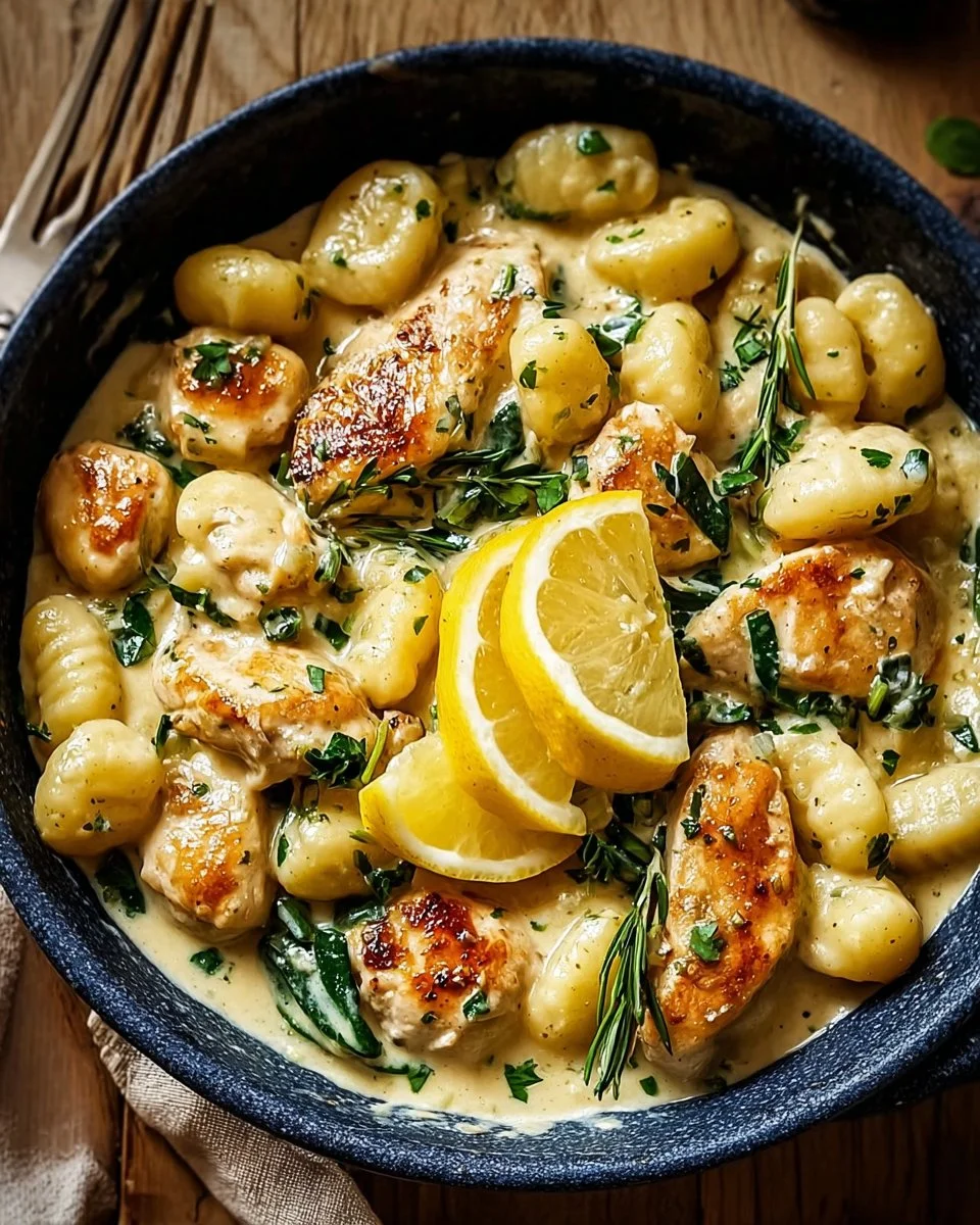 Lemon Chicken Gnocchi: Creamy One-Pot Dinner Delight