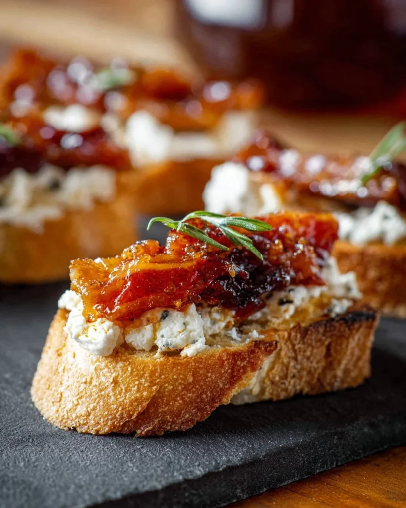 Delicious Million Dollar Bacon Goat Cheese Appetizer served on a platter