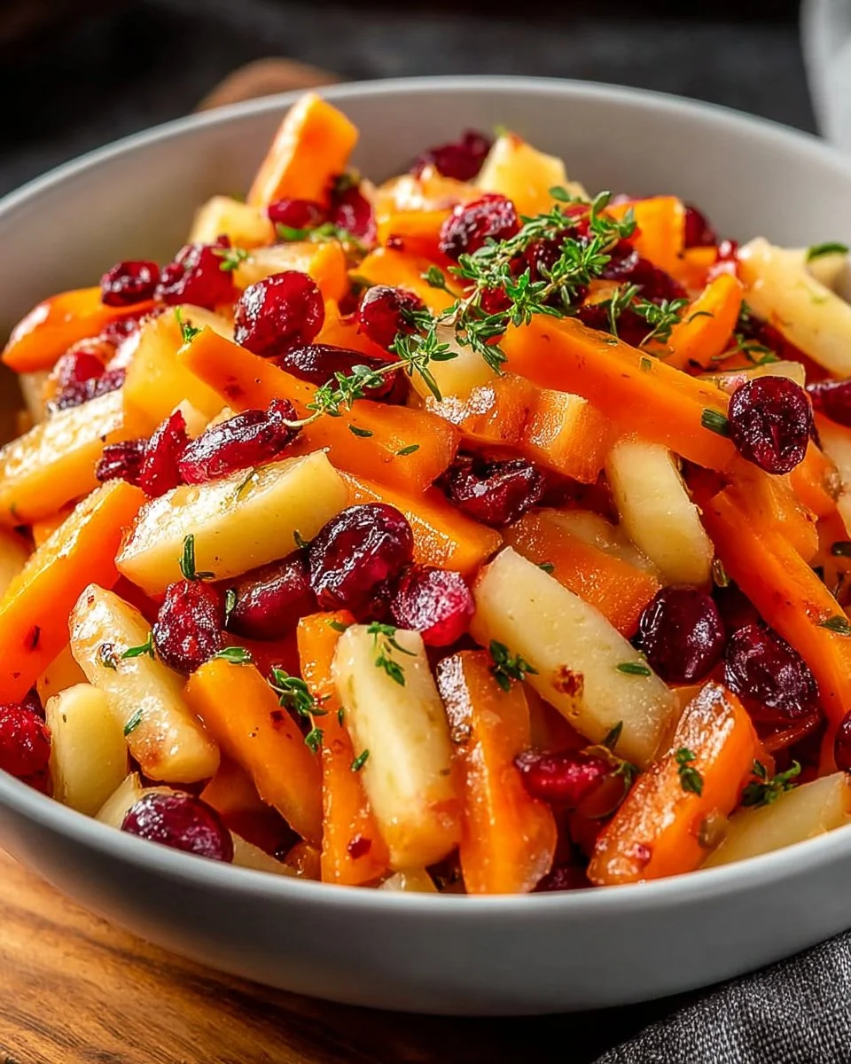 Refreshing Apple Cranberry Carrot Salad