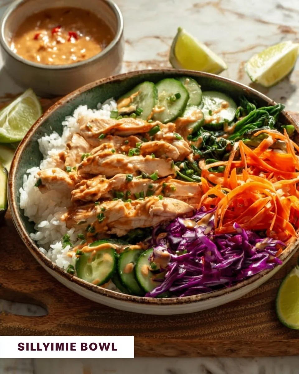 Thai Peanut Chicken Buddha Bowl