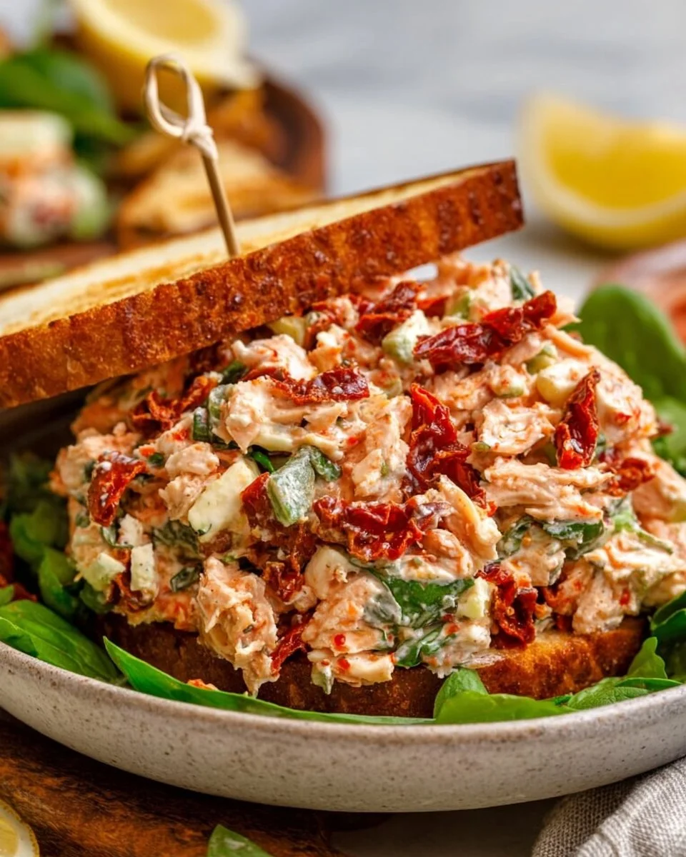 Zesty Sun-Dried Tomato Chicken Salad