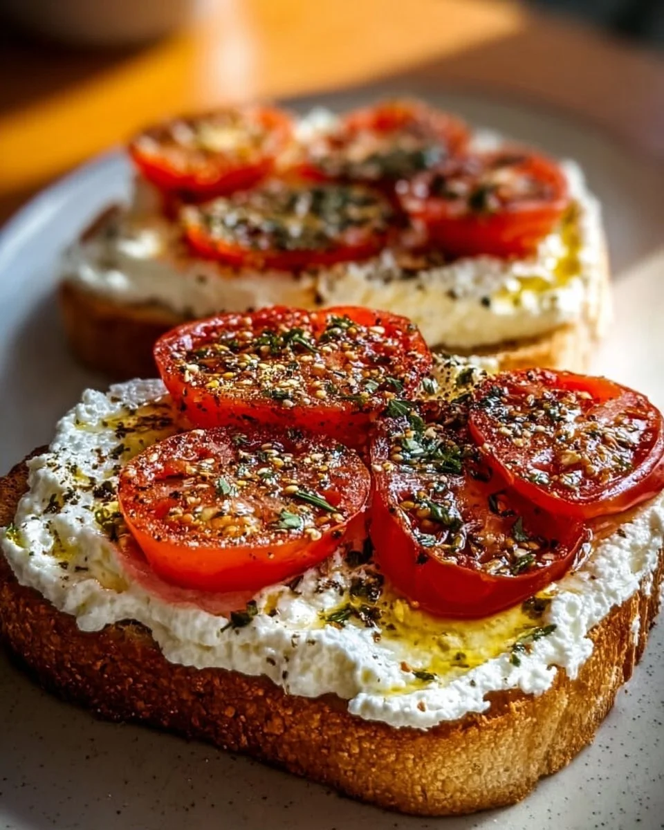 5-Ingredient Ricotta and Tomato Sourdough Toast