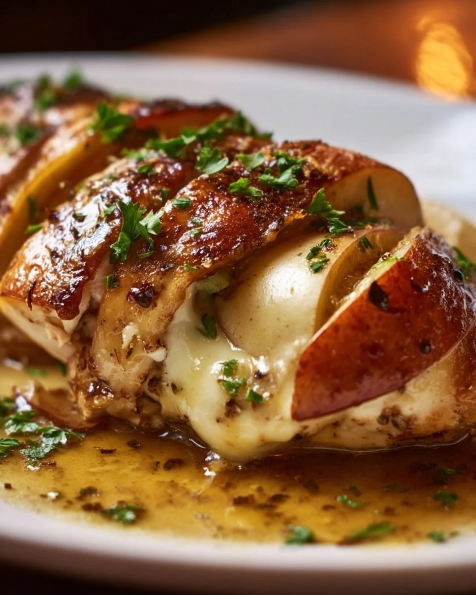 Apple and Brie Stuffed Chicken