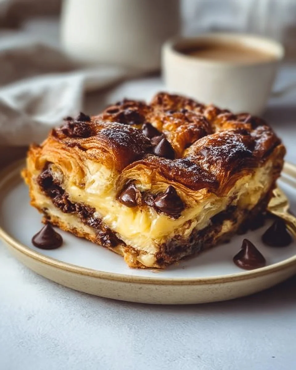 Chocolate Croissant Breakfast Bake