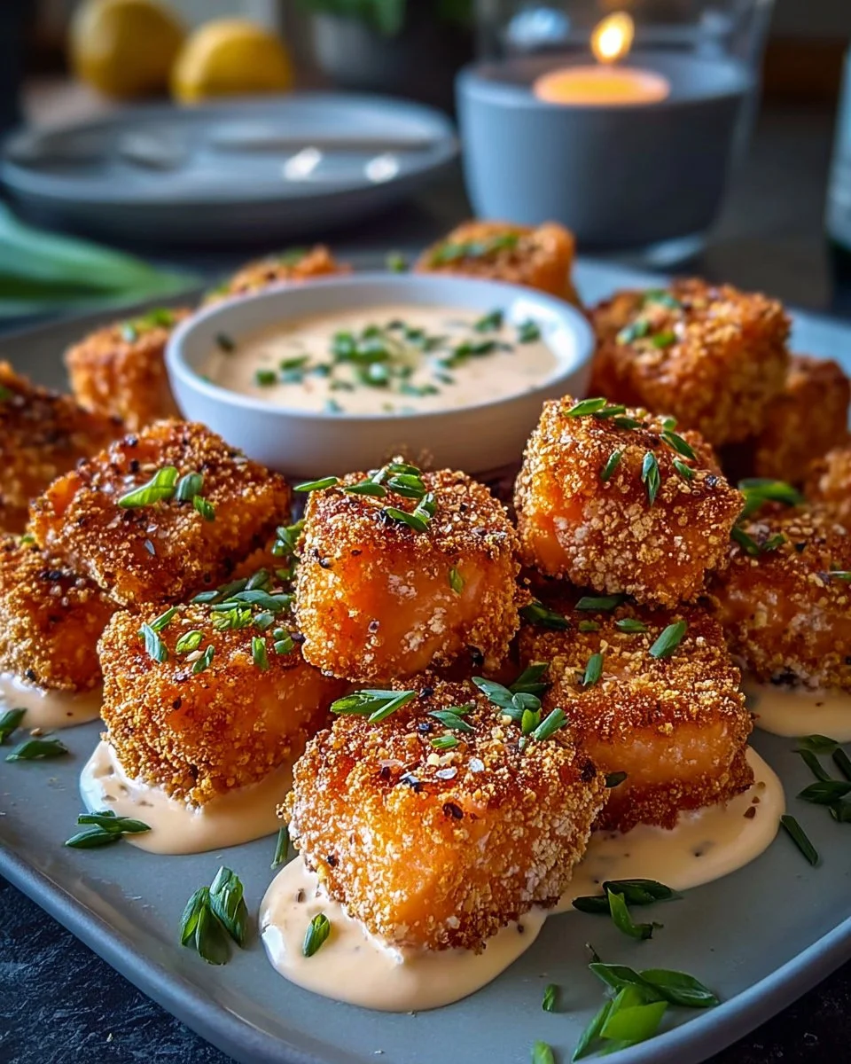 Crispy Bang Bang Salmon Bites