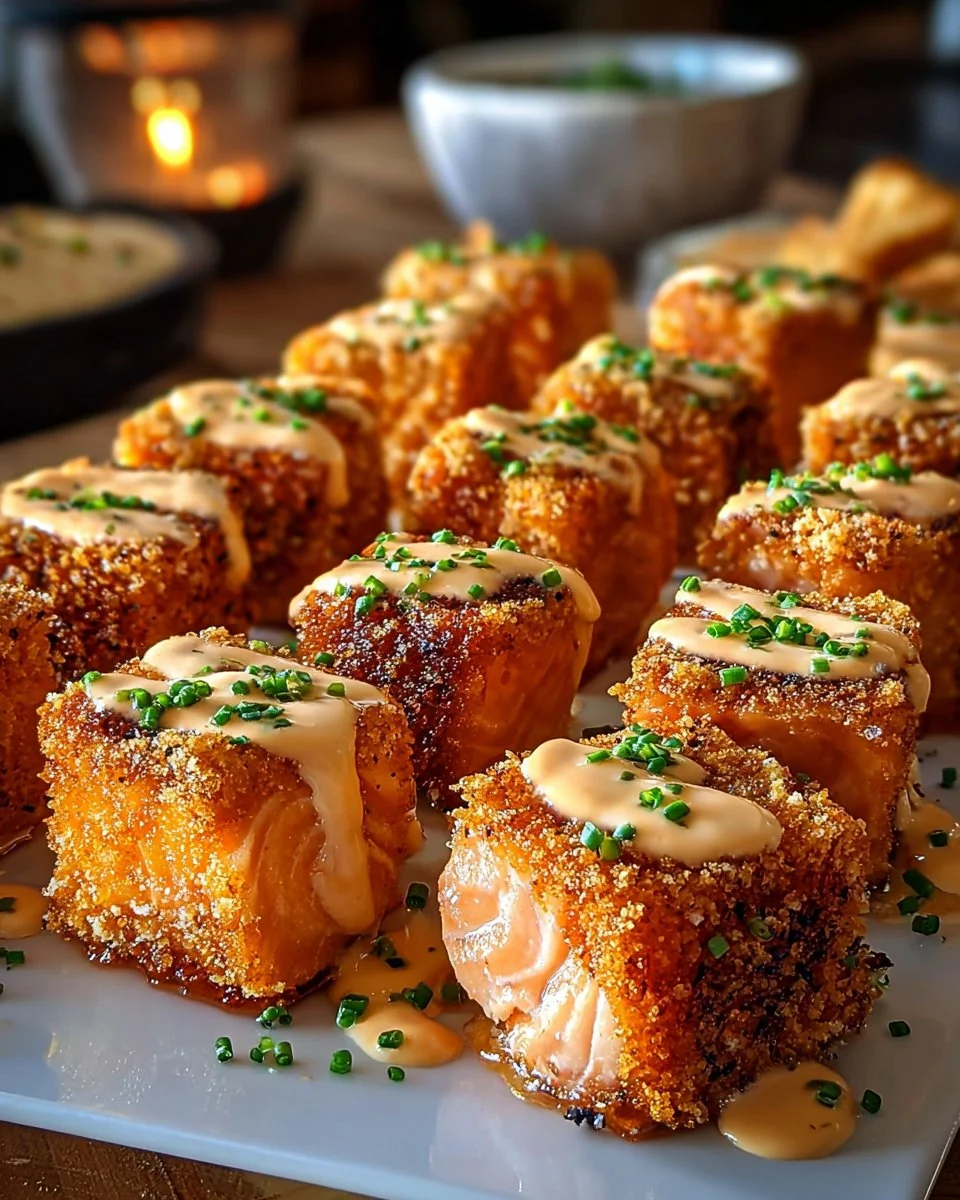 Crispy Bang Bang Salmon Bites