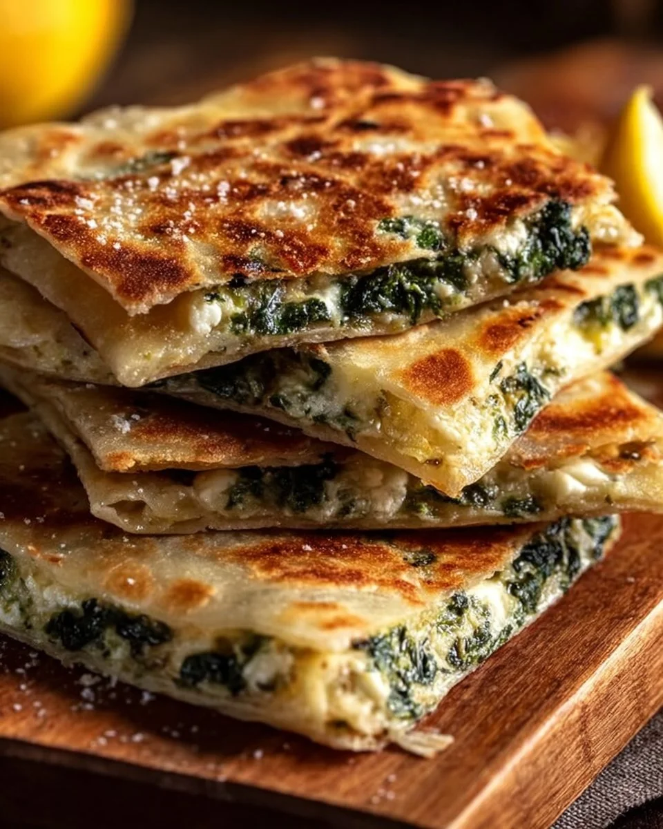 Gözleme with Spinach and Feta