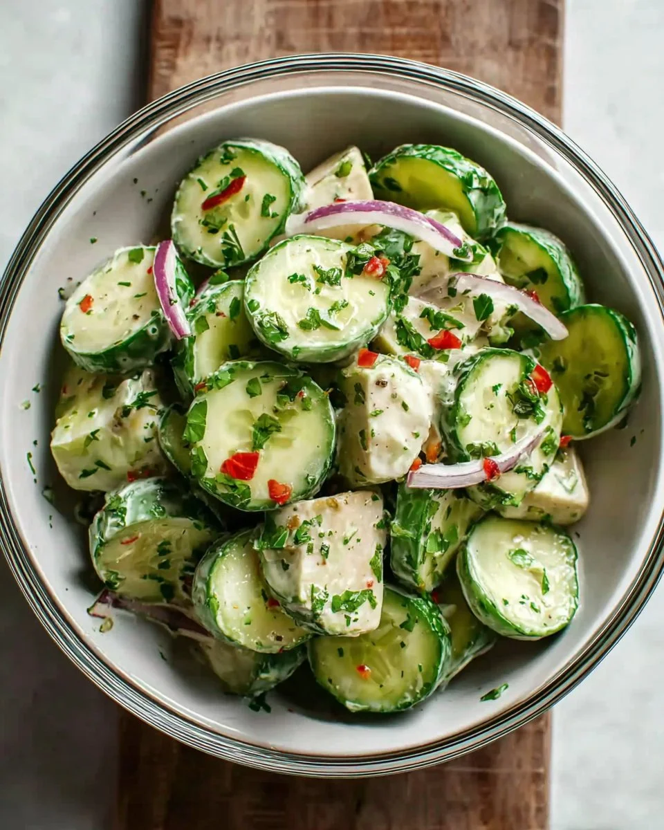 High Protein Cucumber Salad
