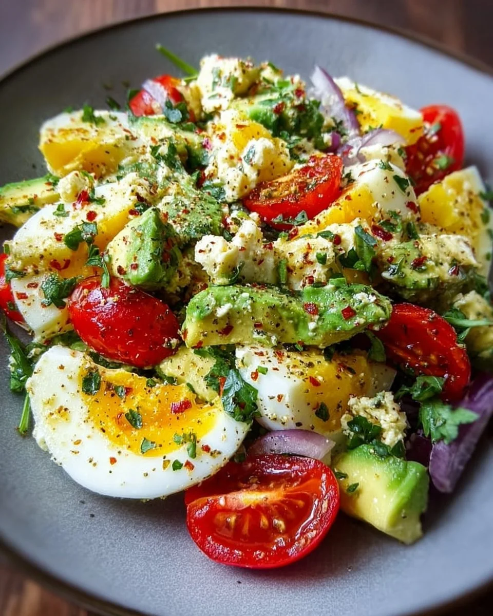 Workout Egg Avocado Salad | Whole Food Recipes, Healthy, Meals