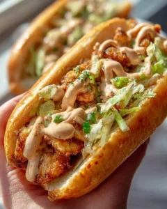 Alabama BBQ chicken chopped sandwich served with coleslaw