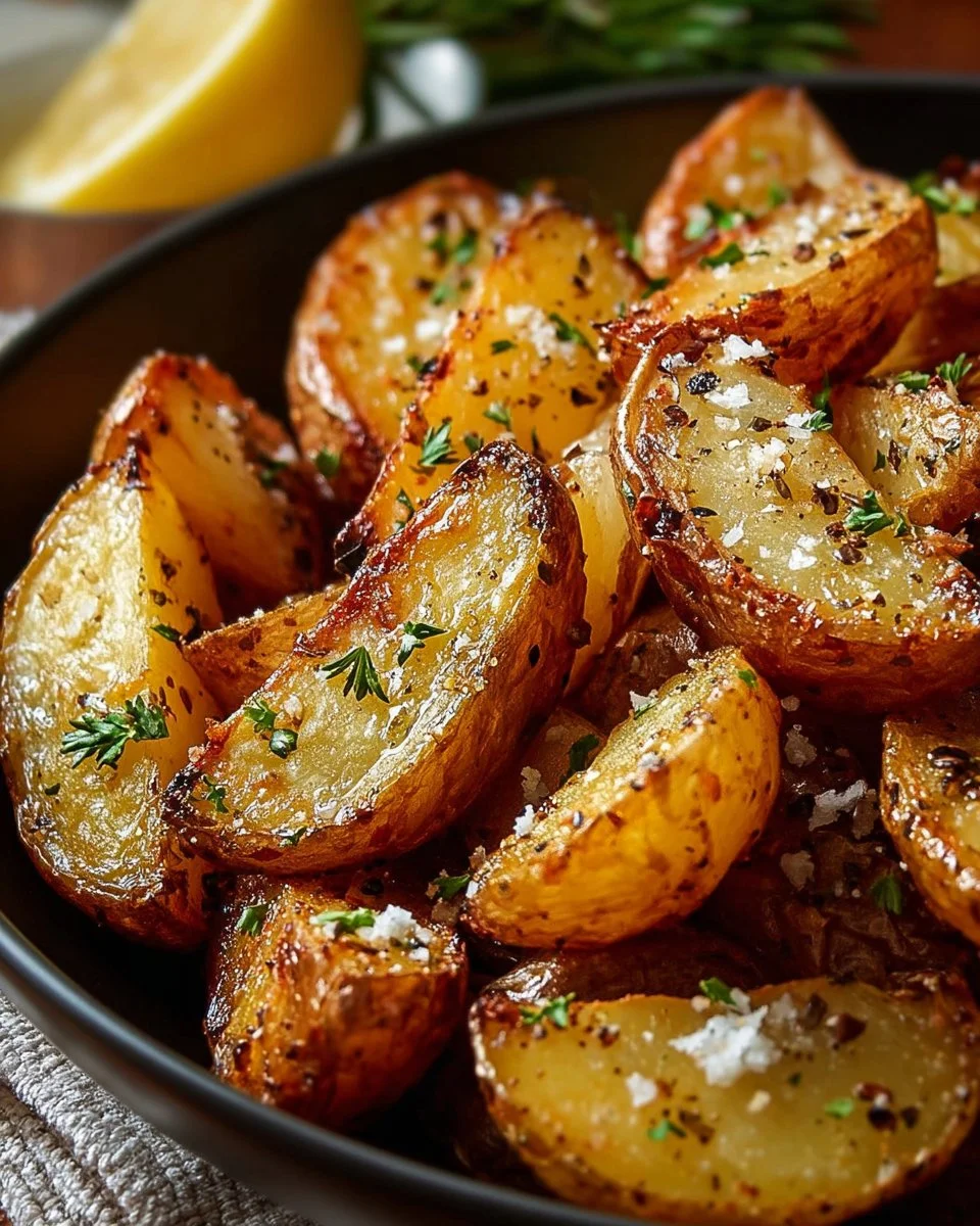 Authentic Greek Potatoes: Crispy Lemon Perfection!