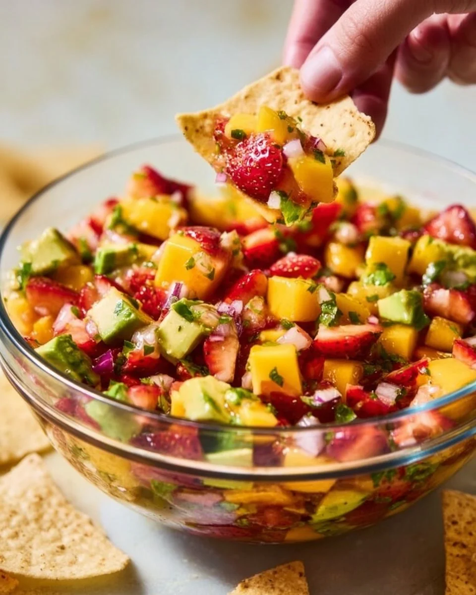Avocado Strawberry Mango Salsa