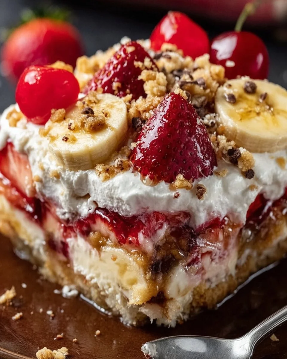 Banana Split Dump Cake