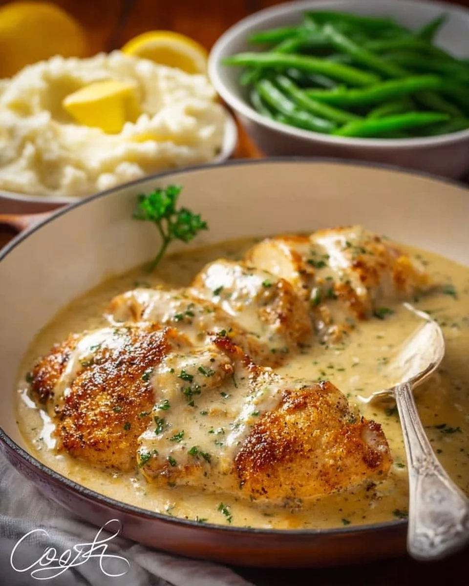 Chicken in White Wine Sauce
