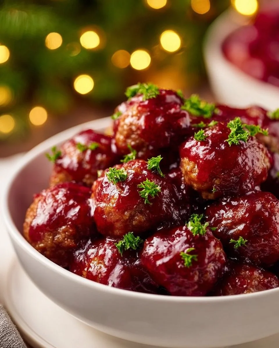 Christmas Cranberry Meatballs