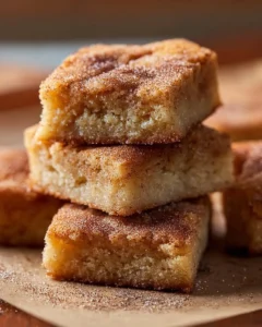 Delicious and chewy cinnamon sugar blondies topped with cinnamon-sugar blend.