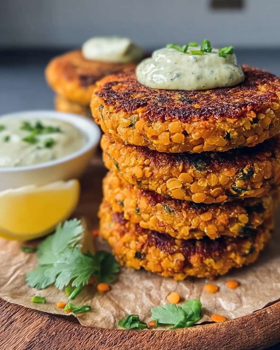 Gluten-Free Sweet Potato and Red Lentil Patties